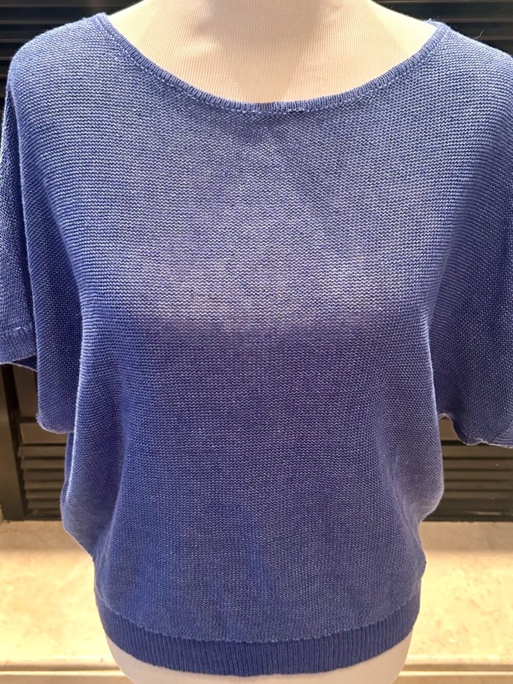 Tommy Bahama Linen Coastal Blue Top Blouse